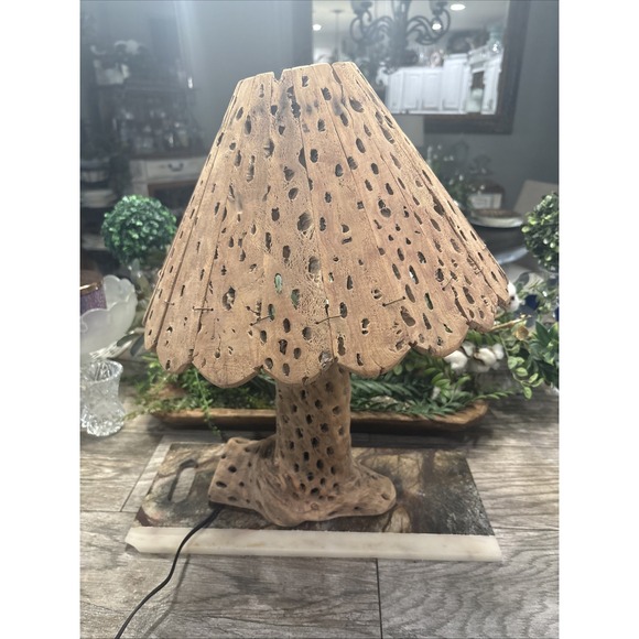 Dried Cholla Lamp CactusWith Shade. Handmade!